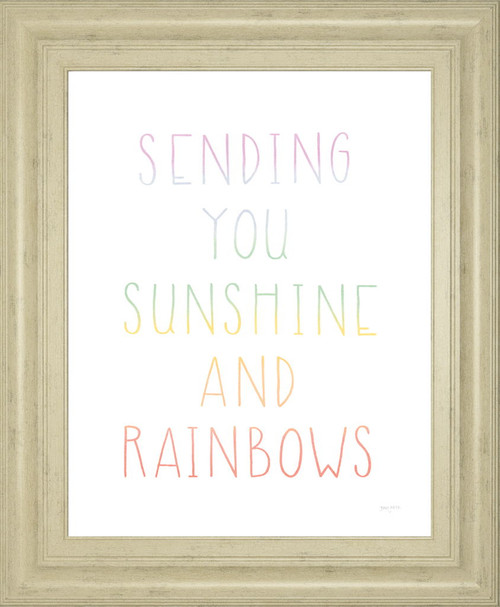 Lets Chase Rainbows VI By Jenaya Jackson - Framed Print Wall Art - White