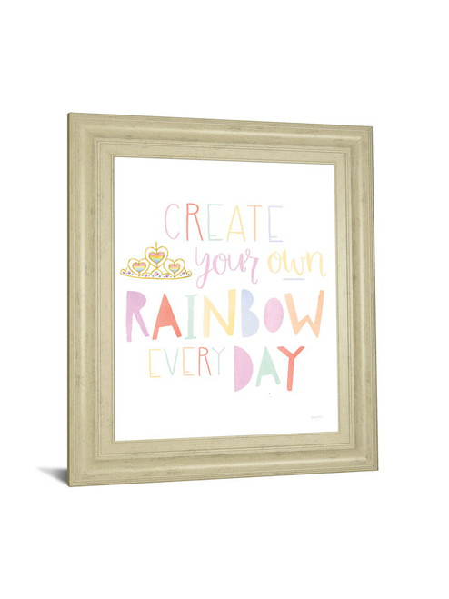 Lets Chase Rainbows III By Jenaya Jackson - Framed Print Wall Art - White