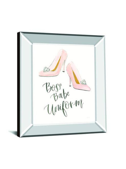 Boss Babe III By Jenaya Jackson - Mirror Framed Print Wall Art - White