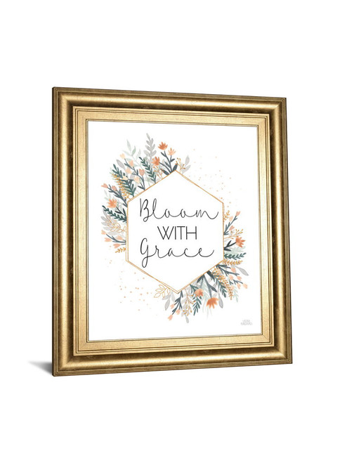 Spring Blooms V By Laura Marshall - Framed Print Wall Art - White