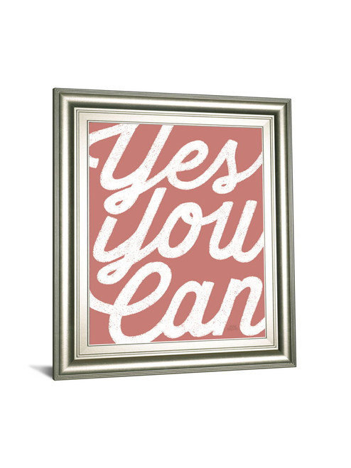 Positivity V By Laura Marshall - Framed Print Wall Art - Red