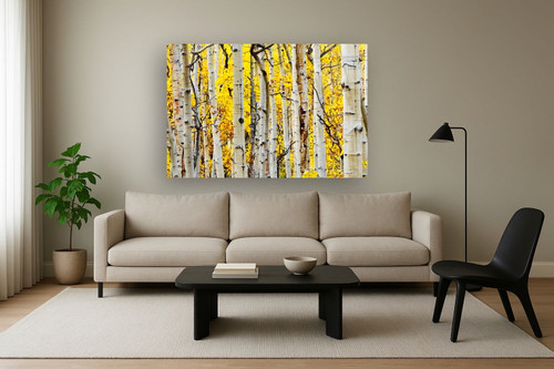 Tempered Glass With Foil - Yellow Aspen - Yellow