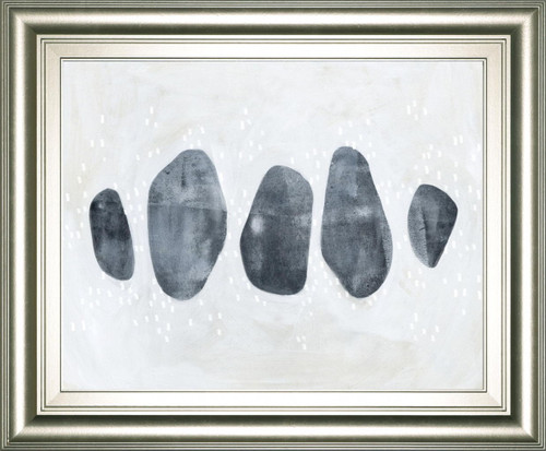 22x26 Stone Collection I By Emma Scarvey - Dark Gray