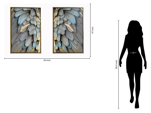 Hand Painted Textured Canvas in Frame - Pearl Silver