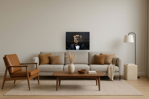 Print On Canvas - Black