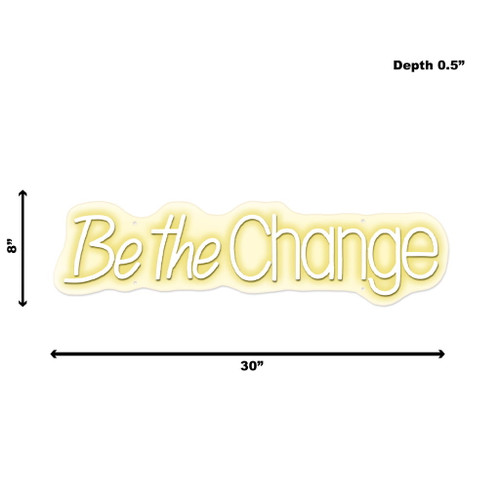 Neon Be The Change - Yellow