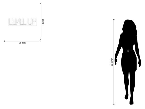 Neon Level Up - Dark Gray