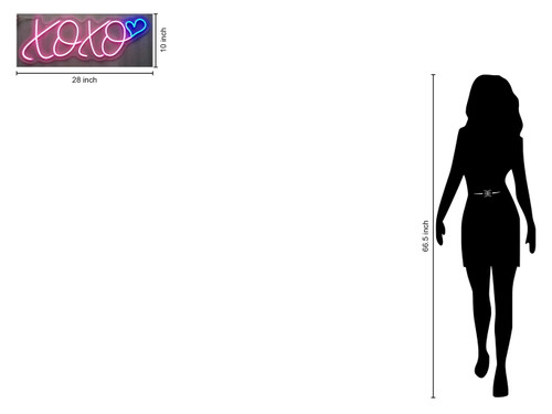 Neon Xoxo - Red