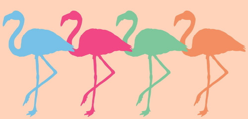 Flamingo Dance By Erica Christopher (Framed) - Pink