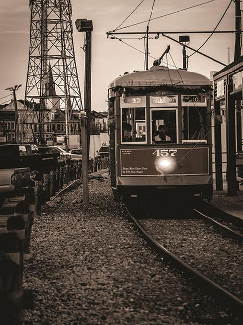 New Orleans Street Car By Jd Studios - Dark Gray
