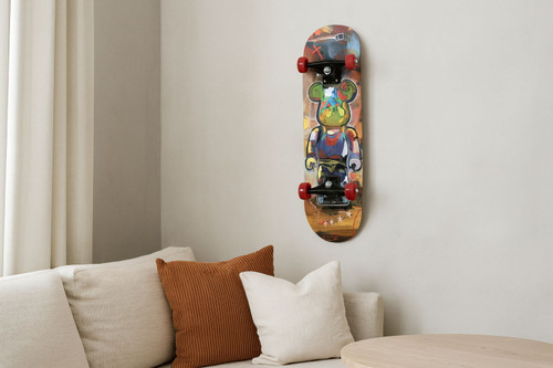 Skateboard - Graffiti Bear Red - Pink