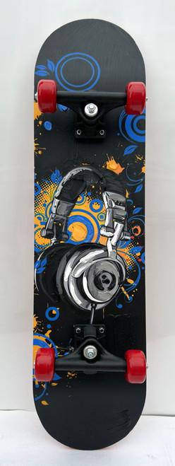 Skateboard - Head Phones - Black