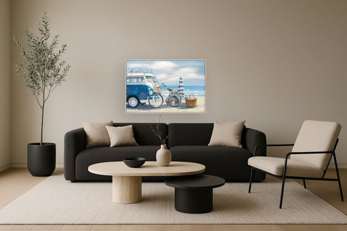 Seaside Escape Journey - 32" x 48" Framed Wall Art