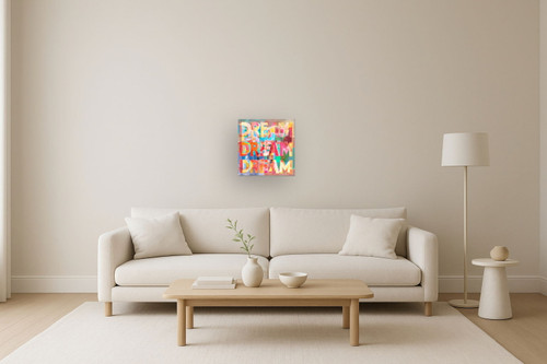 Chromatic Dreamscape - 20" x 20" Framed Wall Art