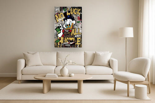 Urban Ambition - 32" x 48" Framed Wall Art - Gold