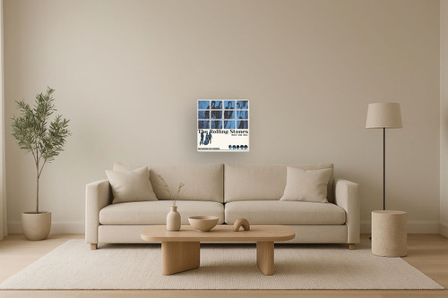 Blue Grid Legends - 20" x 20" Framed Wall Art