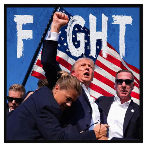 Bold Patriot Moment - 32" x 32" Framed Wall Art