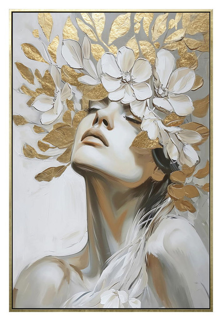 Golden Reverie - 24" x 36" Framed Wall Art