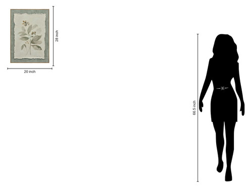 Muted Herb Study - 20" x 28" Framed Wall Art