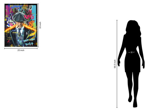 Graffiti Vibes Boss - 33" x 25" Framed Wall Art