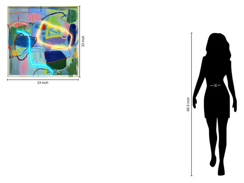 Luminous Flux - 33" x 33" Framed Wall Art