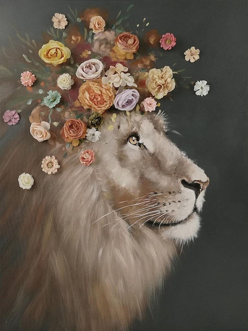 Floral Majesty - 40" x 30" Framed Wall Art