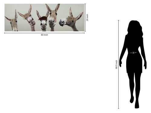 Whimsical Brows - 20" x 60" Framed Wall Art