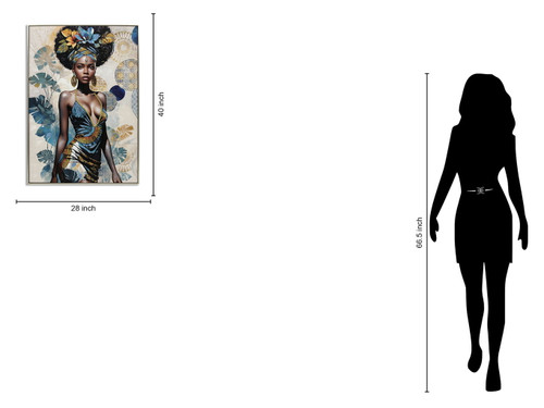 Regal Tropic Gaze - 40" x 28" Framed Wall Art