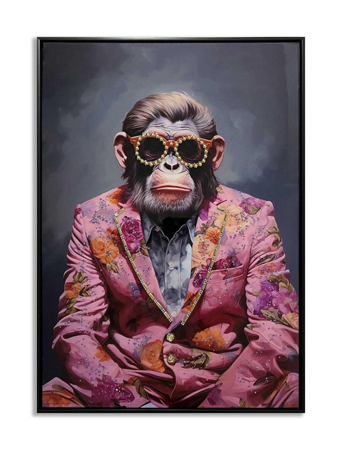 Ornate Rose Glamour - 21" x 29" Framed Wall Art