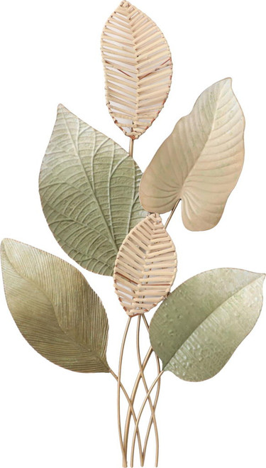 Whispering Meadow Leaves - 19" x 34" Framed Wall Art