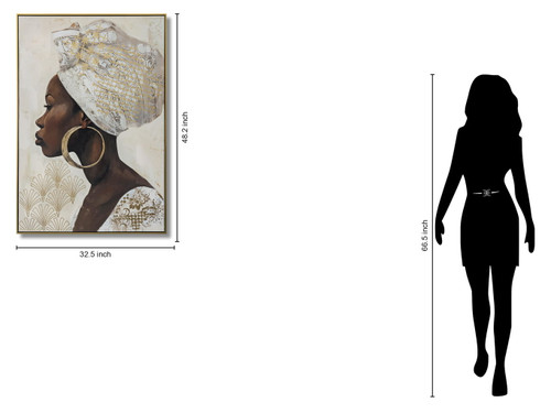 Regal Gilded Profile - 33" x 48" Framed Wall Art