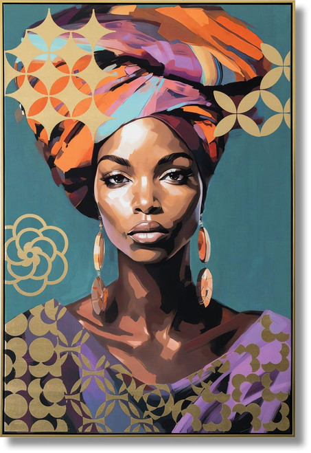 Golden Essence - 48" x 33" Framed Wall Art