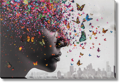 Chromatic Mindburst - 32" x 47" Framed Wall Art