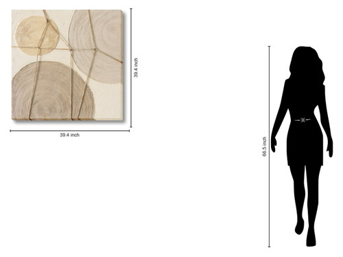 Braided Harmony - 39" x 39" Framed Wall Art