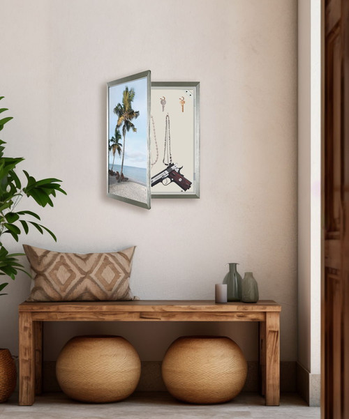 Whimsical Keepsake - 17" x 21" Framed Wall Art - Gray