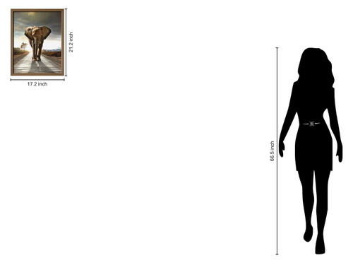 Wildlife & Meadowscape - 17" x 21" Framed Wall Art