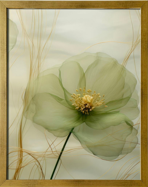 Chic Hideaway Series - 17" x 21" Framed Wall Art - Gold