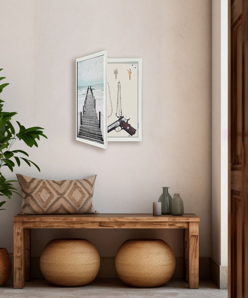 Hidden Gallery Blend - 17" x 21" Framed Wall Art - Gray