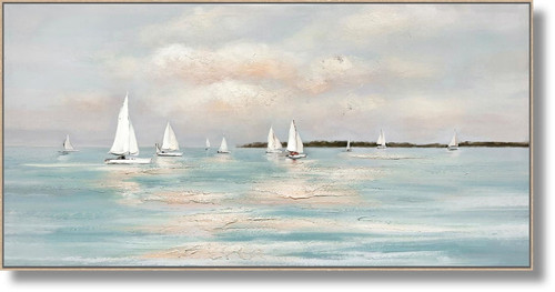 Harbor Drift - 28" x 55" Framed Wall Art