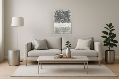 Tundra Texture Layers - 36" x 48" Framed Wall Art