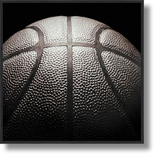 Shadowed Pebble Sphere - 24" x 24" Framed Wall Art