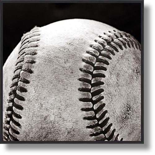 Vintage Stitch Sphere - 24" x 24" Framed Wall Art