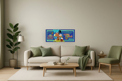 Greedy Duck Delight - 28" x 63" Framed Wall Art