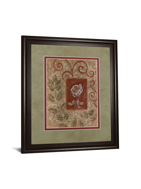 Verdant Scrolls - 34" x 40" Framed Wall Art