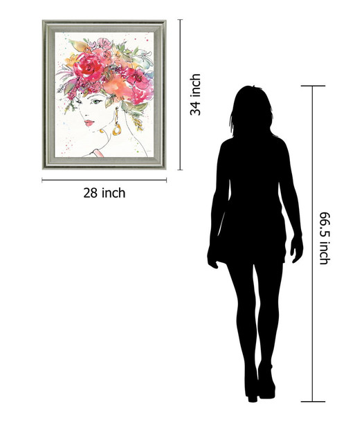 Blossom Muse - 28" x 34" Framed Wall Art