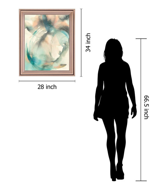 Aqua Mist - 28" x 34" Framed Wall Art