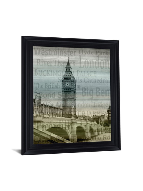 Foggy Landmark View - 28" x 34" Framed Wall Art