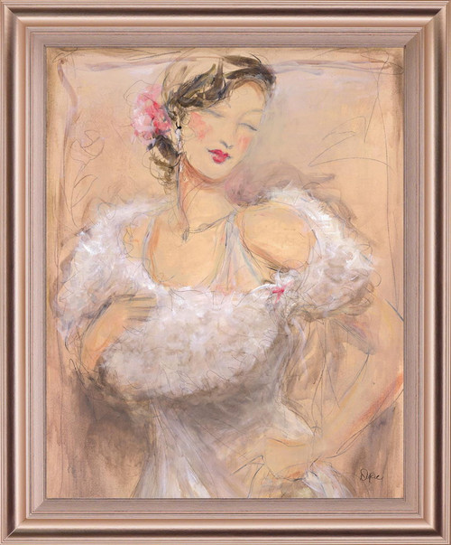 Blushed Reverie - 28" x 34" Framed Wall Art - Beige