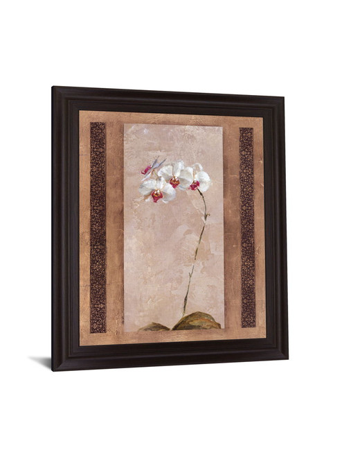 Whispered Bloom - 28" x 34" Framed Wall Art - Beige