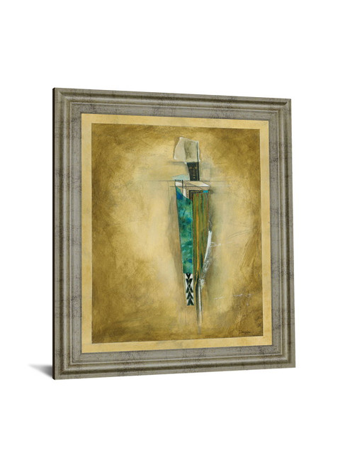 Golden Echo - 28" x 34" Framed Wall Art - Gold